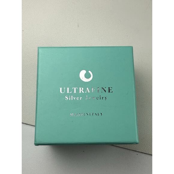 Milor Ultrafine 950 Purer Than Sterling Silver Pierced Earrings Double Oval Box - Picture 11 of 13